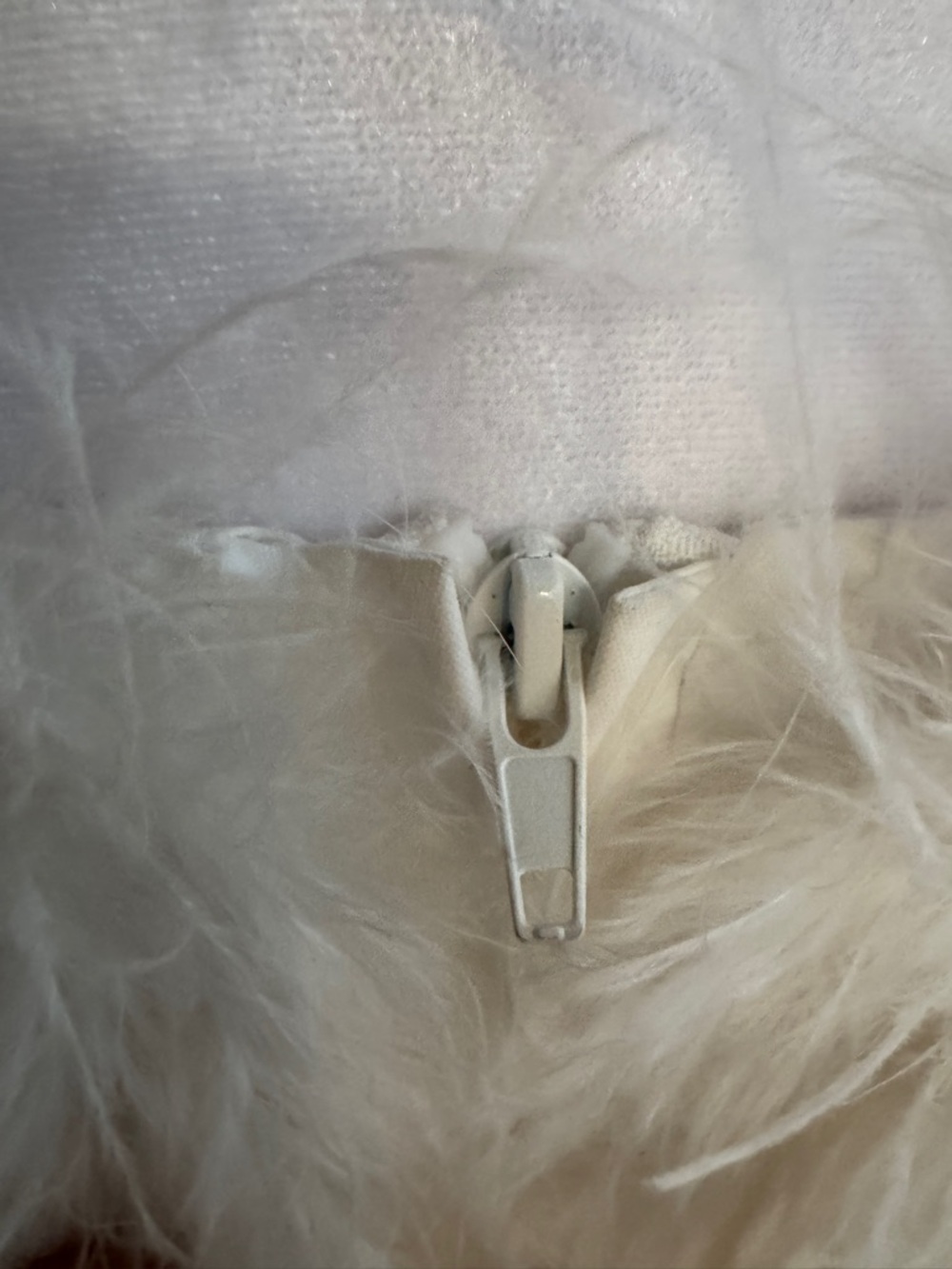 Lamarque Ivory Feather-Trim Strapless Bustier - Picture 10 of 11